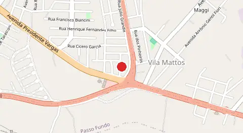 Mapa de Loteamento Via Sul