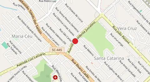 Mapa de Santa Catarina