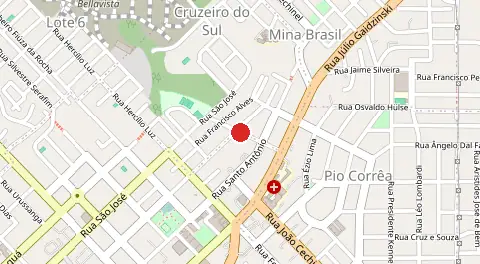 Mapa de Cruzeiro do Sul