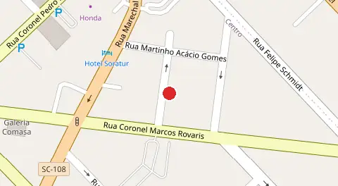 Mapa da localização