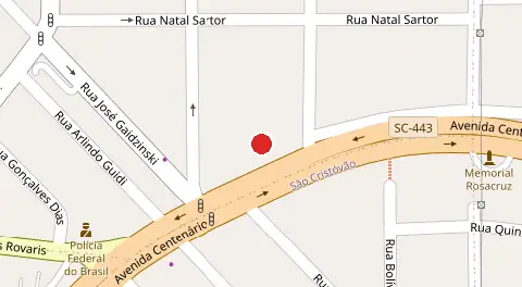 Mapa da localização