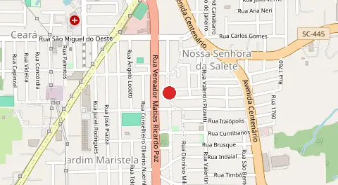 Mapa de Nossa Senhora da Salete
