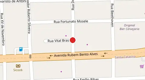 Mapa da localização