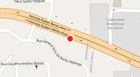 Mapa da localização