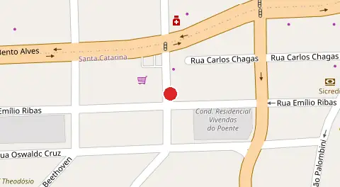 Mapa da localização