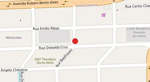 Mapa da localização