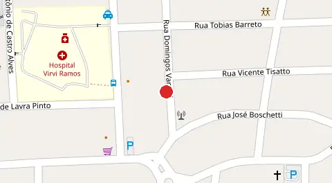 Mapa da localização