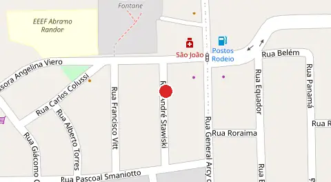 Mapa da localização