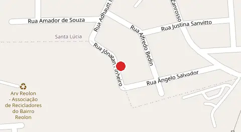 Mapa da localização
