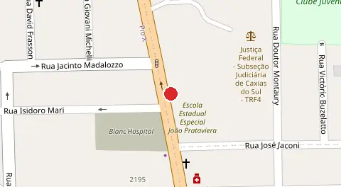 Mapa da localização