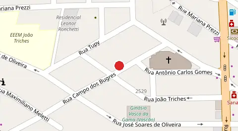Mapa da localização