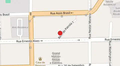 Mapa da localização