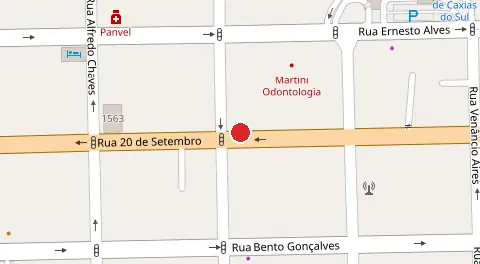 Mapa da localização