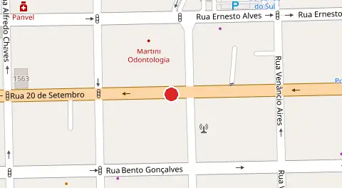 Mapa da localização