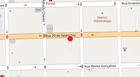 Mapa da localização