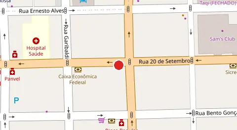Mapa da localização