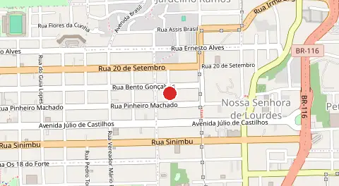 Mapa de Nossa Senhora de Lourdes