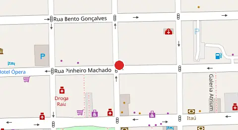 Mapa da localização