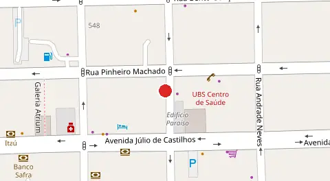 Mapa da localização
