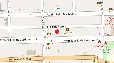 Mapa da localização