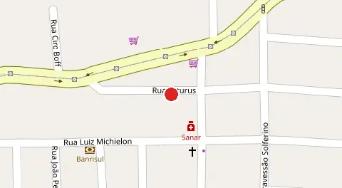 Mapa da localização