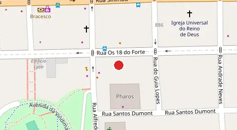 Mapa da localização
