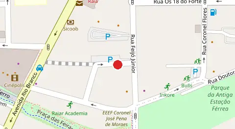 Mapa da localização