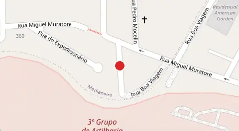 Mapa da localização