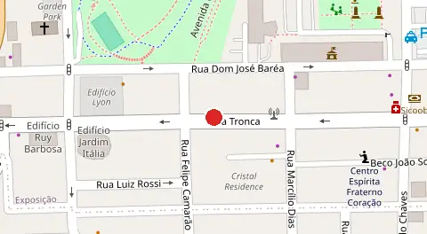Mapa da localização
