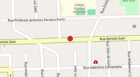 Mapa da localização