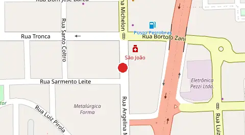 Mapa da localização