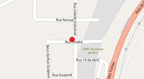 Mapa da localização