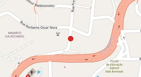 Mapa da localização