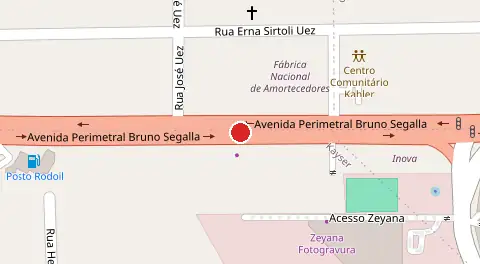 Mapa da localização