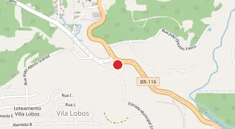 Mapa de Br 116 Sentido Galopolis