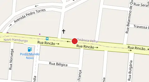 Mapa da localização