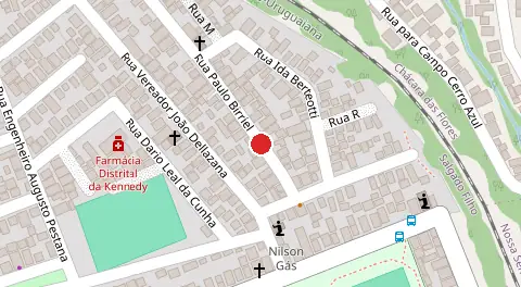 Mapa da localização