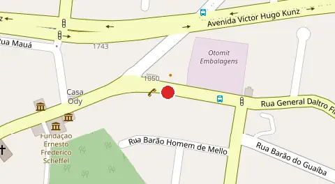 Mapa da localização