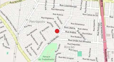 Mapa de Petropolis