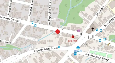 Mapa da localização