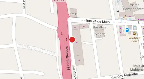 Mapa da localização