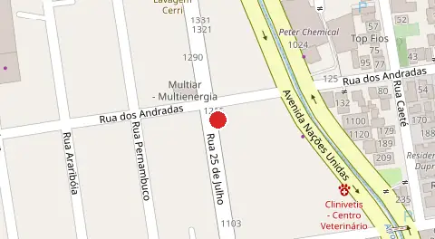 Mapa da localização