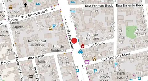 Mapa da localização