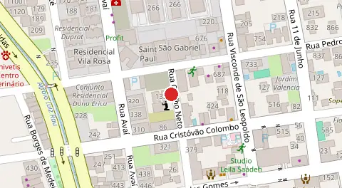 Mapa da localização
