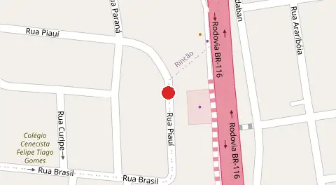Mapa da localização