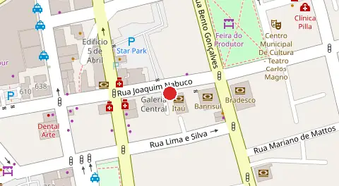 Mapa da localização