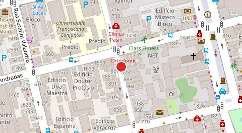 Mapa da localização