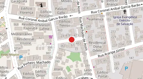 Mapa da localização