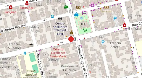 Mapa da localização