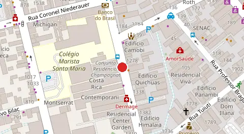 Mapa da localização